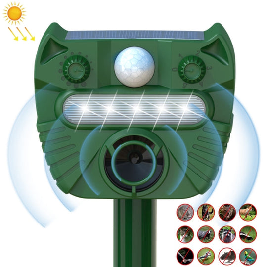 Outdoor Solar Animal Driving Device Ultrasonic Waterproof Infrared Sensor