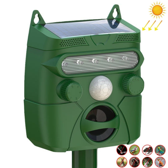 Solar Animal Driver Ultrasonic Outdoor Bird Repeller Electronic Mouse Repeller