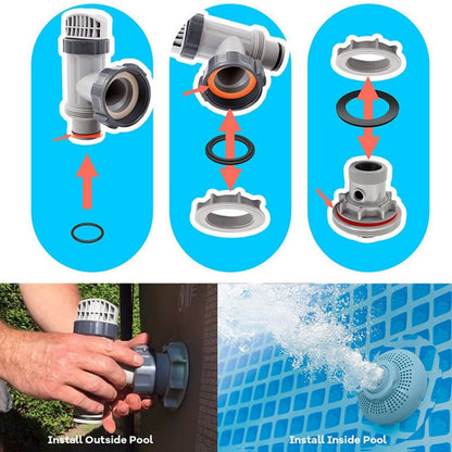 2pcs 10262  For Intex Pool Plunger Valves O-Ring Rubber 25076RP Washer Ring Kit - Swimming Pool Parts by buy2fix | Online Shopping UK | buy2fix