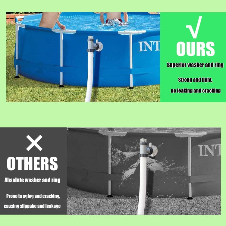 2pcs 10262  For Intex Pool Plunger Valves O-Ring Rubber 25076RP Washer Ring Kit - Swimming Pool Parts by buy2fix | Online Shopping UK | buy2fix