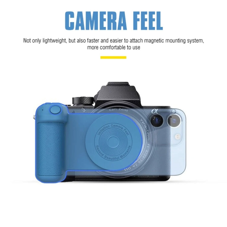 Camera Shape Bluetooth Magnetic Rotating Photo Handle Desktop Stand, Color: Dark Purple Upgraded Model - Phone Remote Control by buy2fix | Online Shopping UK | buy2fix