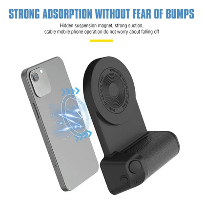 Camera Shape Bluetooth Magnetic Rotating Photo Handle Desktop Stand, Color: Pink Basic Model - Phone Remote Control by buy2fix | Online Shopping UK | buy2fix