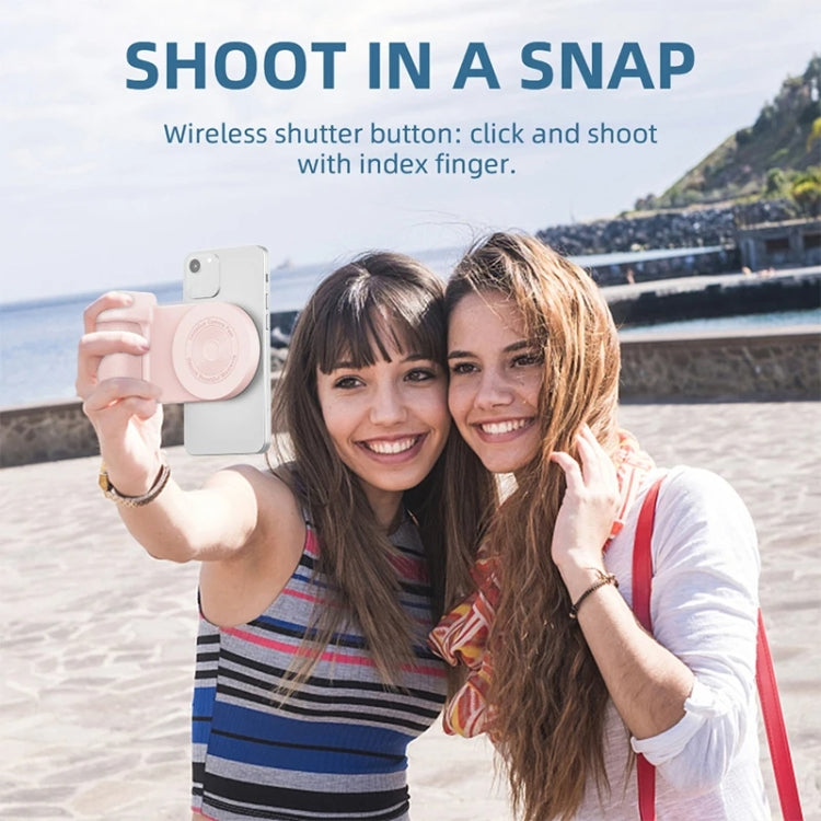 Camera Shape Bluetooth Magnetic Rotating Photo Handle Desktop Stand, Color: Black Basic Model - Phone Remote Control by buy2fix | Online Shopping UK | buy2fix