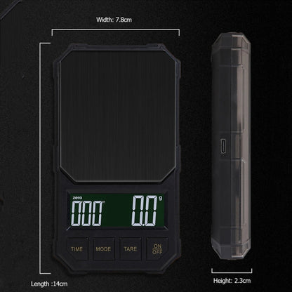 Battery Model 2kg/0.1g Portable Toolbox Digital Scale Jewelry Weighing Tool with Timing by buy2fix