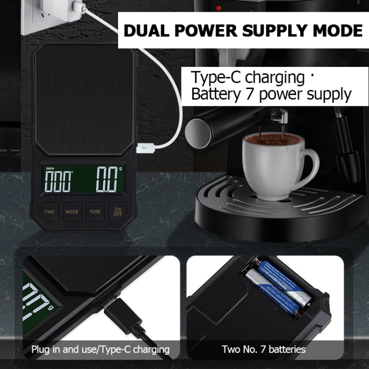 Battery Model 2kg/0.1g Portable Toolbox Digital Scale Jewelry Weighing Tool with Timing by buy2fix