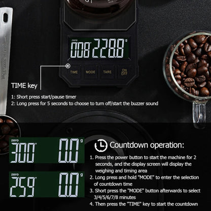 Battery Model 2kg/0.1g Portable Toolbox Digital Scale Jewelry Weighing Tool with Timing by buy2fix