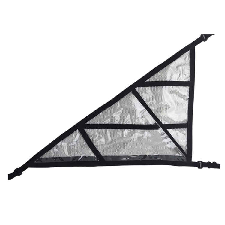 SUV Ceiling Storage Net Car Roof Mesh Storage Bag Suitable For 3-handle Models, Specification: Transparent PVC+Reinforcement Webbing by buy2fix
