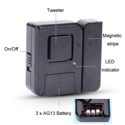 Door Magnetic Wireless Bell Door And Window Alarms Strong Adhesive Wolfproof Anti-theft Alarms(White) by buy2fix