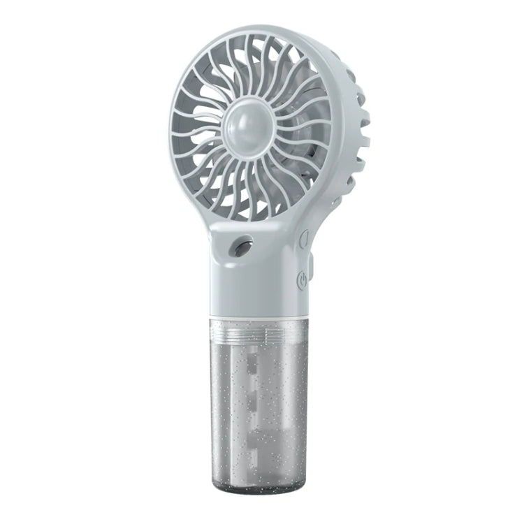 USB Rechargeable Handheld Misting Fan Portable Hydration Electrical Fan(Grey) by buy2fix