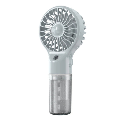 USB Rechargeable Handheld Misting Fan Portable Hydration Electrical Fan(Grey) by buy2fix