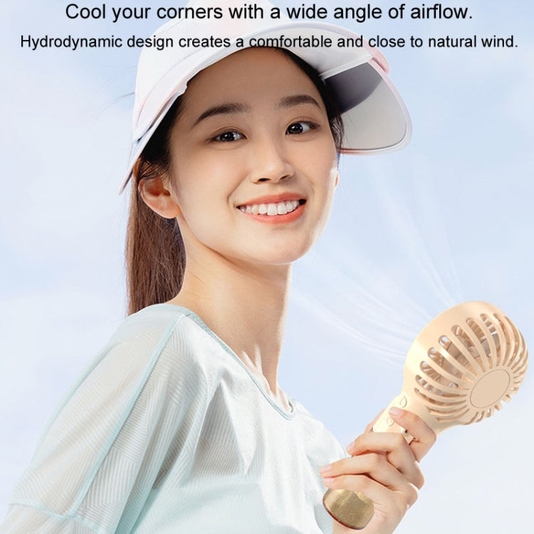 USB Rechargeable Handheld Misting Fan Portable Hydration Electrical Fan(Grey) by buy2fix