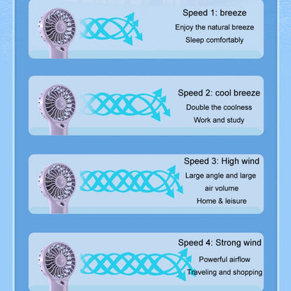 USB Rechargeable Handheld Misting Fan Portable Hydration Electrical Fan(Grey) by buy2fix