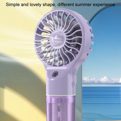 USB Rechargeable Handheld Misting Fan Portable Hydration Electrical Fan(Grey) by buy2fix