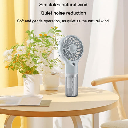 USB Rechargeable Handheld Misting Fan Portable Hydration Electrical Fan(Grey) by buy2fix