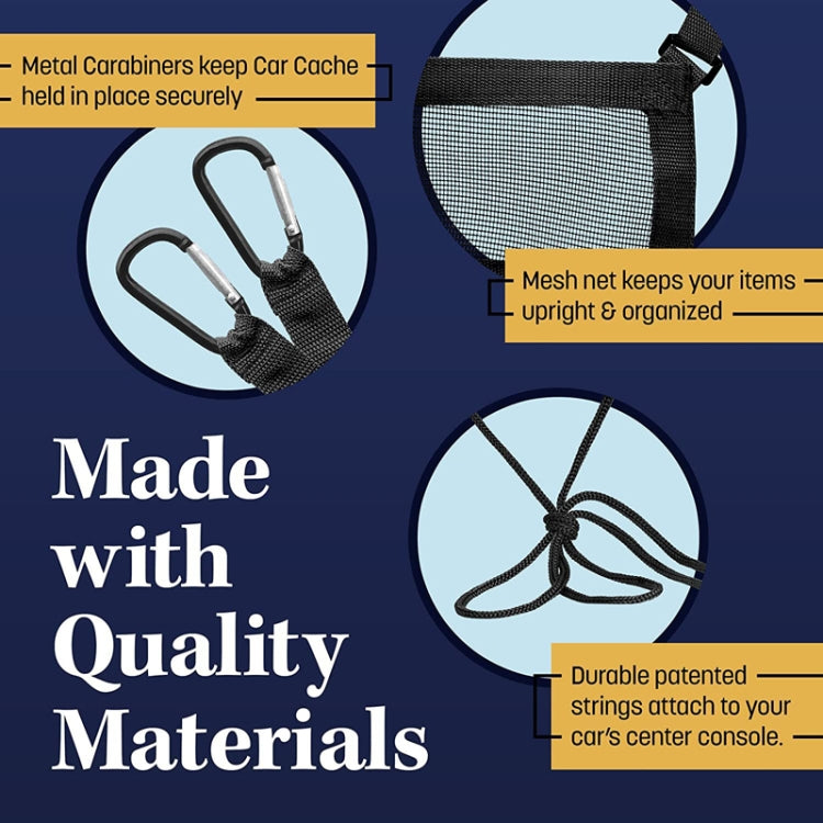 Car Storage Bag Multifunctional Pet Barrier Mesh Bag(Black) by buy2fix