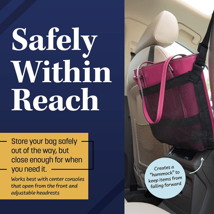 Car Storage Bag Multifunctional Pet Barrier Mesh Bag(Black) by buy2fix