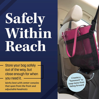 Car Storage Bag Multifunctional Pet Barrier Mesh Bag(Black) by buy2fix