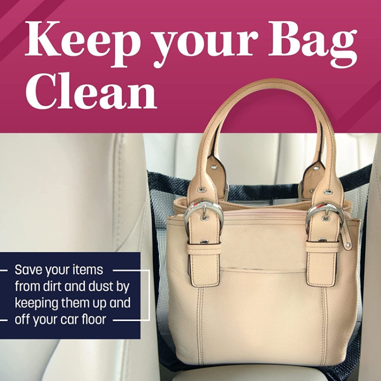 Car Storage Bag Multifunctional Pet Barrier Mesh Bag(Black) by buy2fix