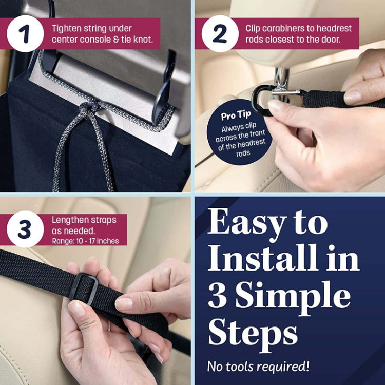 Car Storage Bag Multifunctional Pet Barrier Mesh Bag(Black) by buy2fix