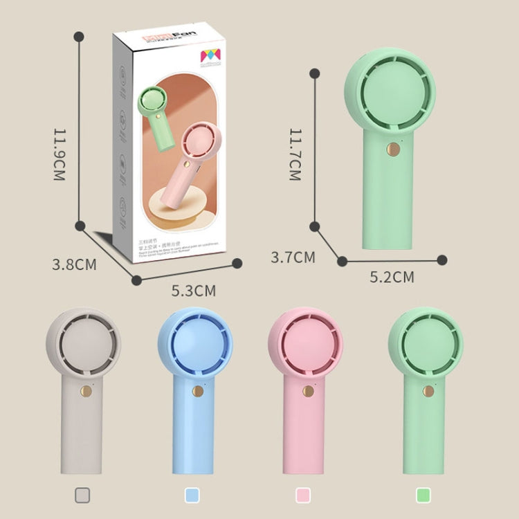 Mini Turbo Handheld Electrical Fan Portable USB Rechargeable Small Fan(Light Brown) by buy2fix