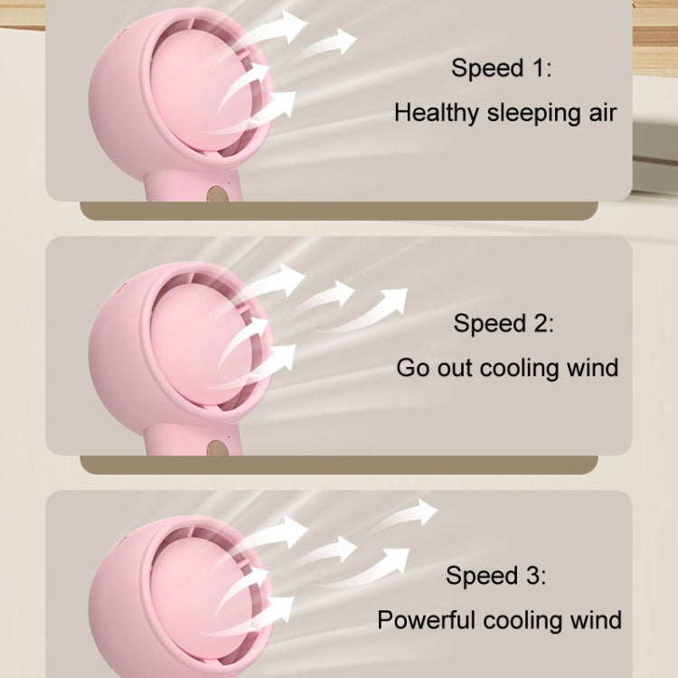 Mini Turbo Handheld Electrical Fan Portable USB Rechargeable Small Fan(Light Brown) by buy2fix