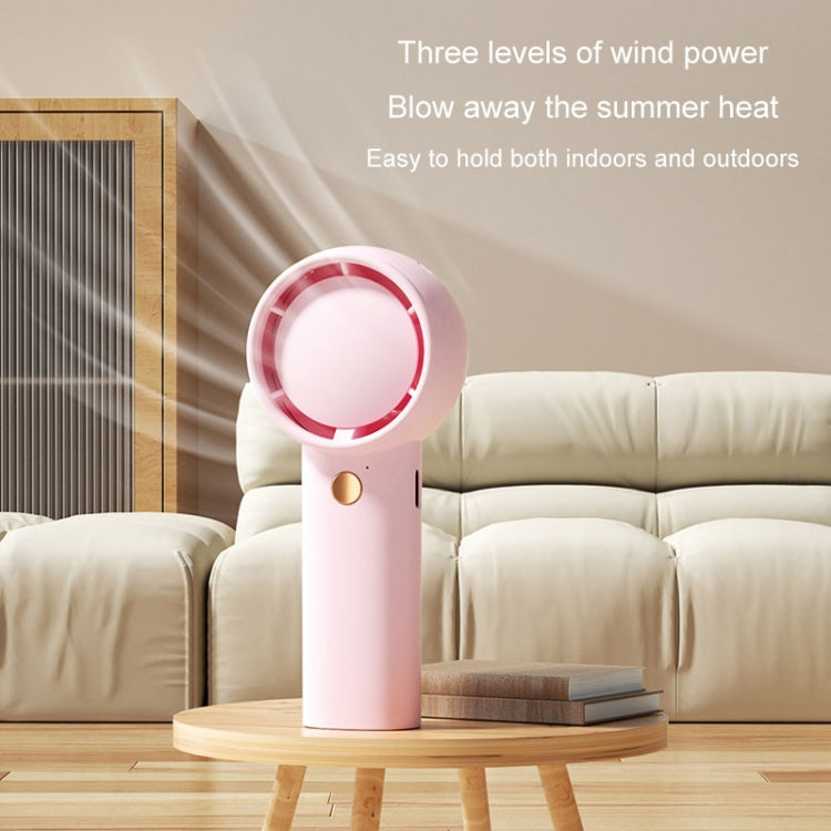 Mini Turbo Handheld Electrical Fan Portable USB Rechargeable Small Fan(Light Brown) by buy2fix