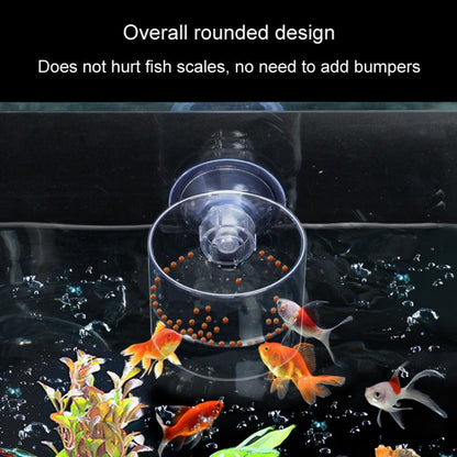 Acrylic Transparent Feeding Ring Fish Tank Feeder Floating Fixed Fish Feeder, Specification: Small Cylinder - Feeders by buy2fix | Online Shopping UK | buy2fix