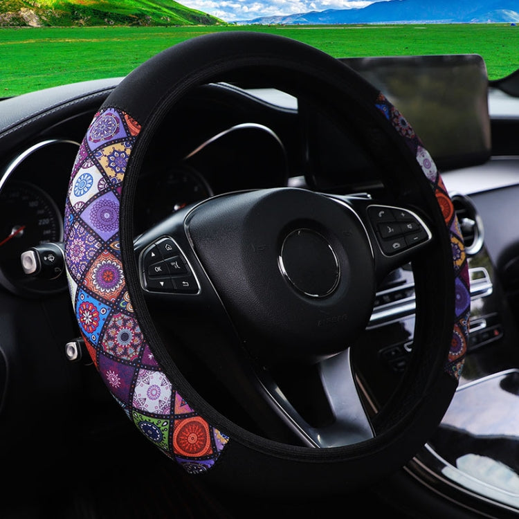 Color-blocked Neoprene Elastic Steering Wheel Cover Without Inner Ring(Random Pattern Delivery) by buy2fix