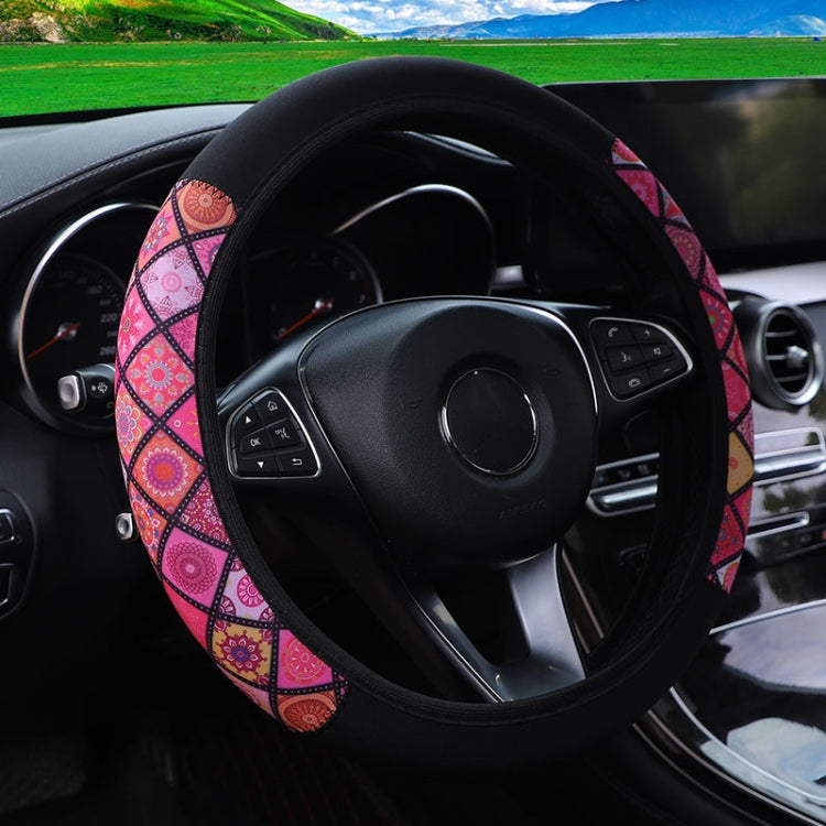 Color-blocked Neoprene Elastic Steering Wheel Cover Without Inner Ring(Random Pattern Delivery) by buy2fix
