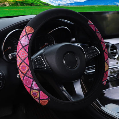 Color-blocked Neoprene Elastic Steering Wheel Cover Without Inner Ring(Random Pattern Delivery) by buy2fix