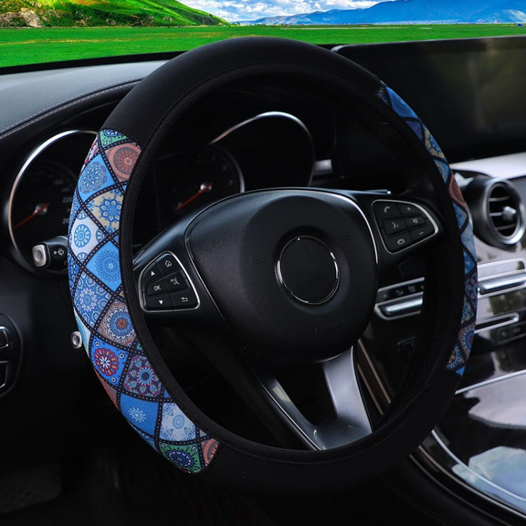Color-blocked Neoprene Elastic Steering Wheel Cover Without Inner Ring(Random Pattern Delivery) by buy2fix