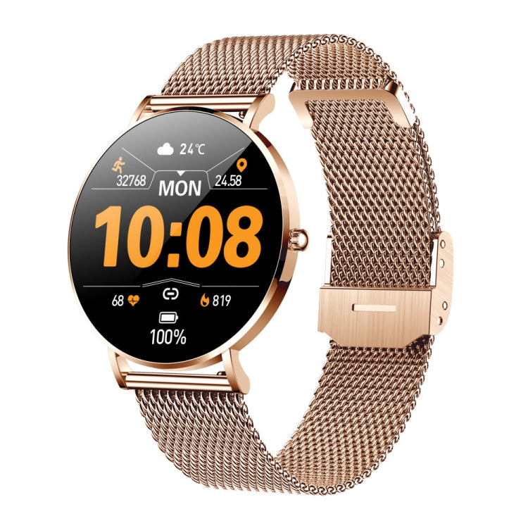 T8 1.3-inch Heart Rate/Blood Pressure/Blood Oxygen Monitoring Bluetooth Smart Watch, Color: Gold by buy2fix