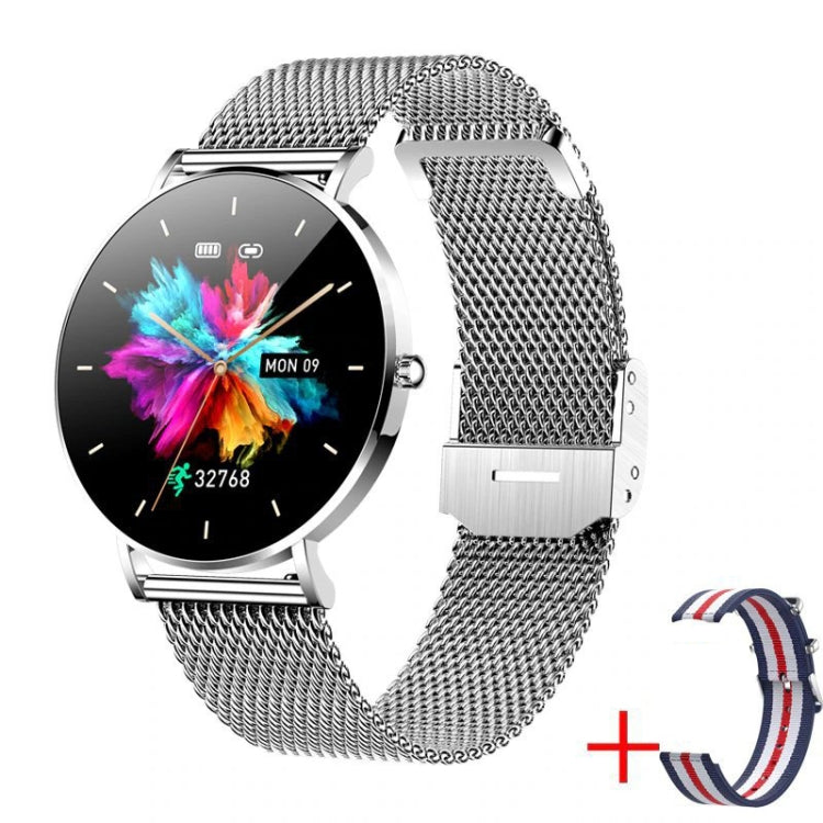 T8 1.3-inch Heart Rate/Blood Pressure/Blood Oxygen Monitoring Bluetooth Smart Watch, Color: Silver Gray by buy2fix