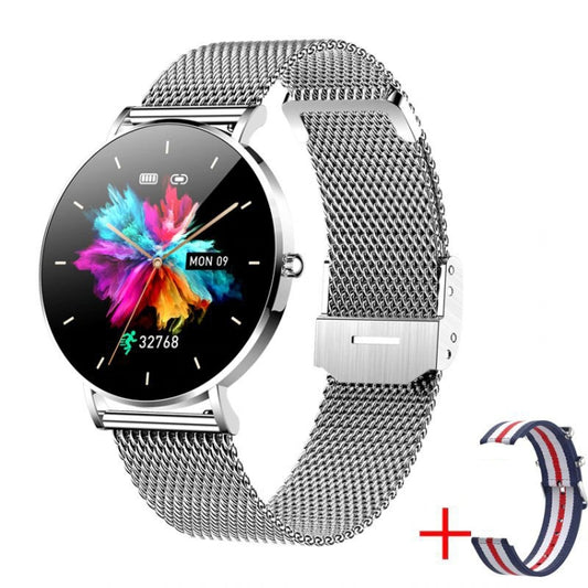 T8 1.3-inch Heart Rate/Blood Pressure/Blood Oxygen Monitoring Bluetooth Smart Watch, Color: Silver Gray by buy2fix