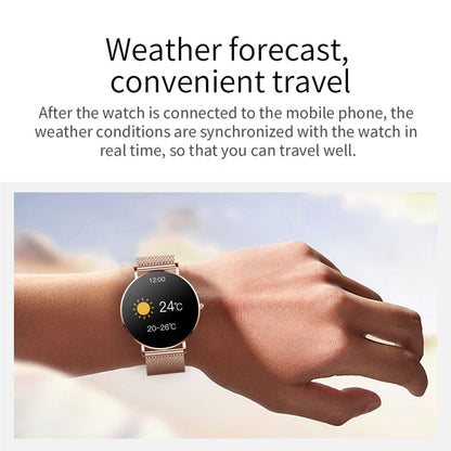 T8 1.3-inch Heart Rate/Blood Pressure/Blood Oxygen Monitoring Bluetooth Smart Watch, Color: Gold by buy2fix