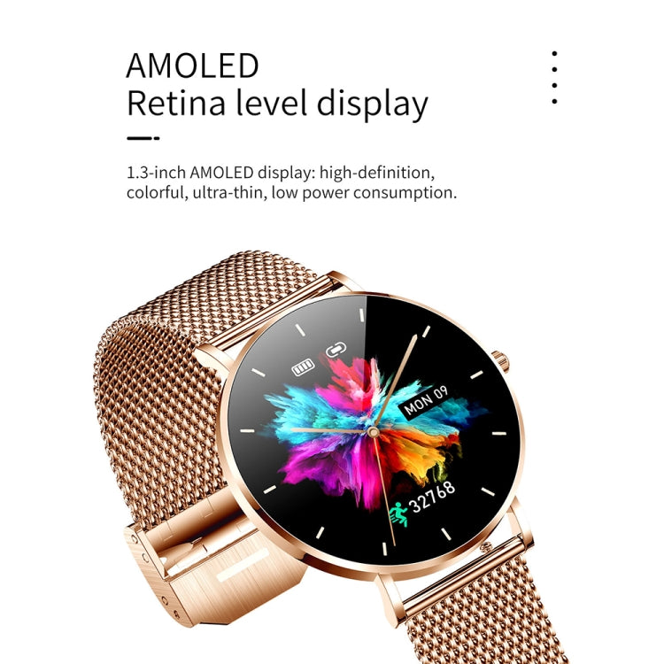 T8 1.3-inch Heart Rate/Blood Pressure/Blood Oxygen Monitoring Bluetooth Smart Watch, Color: Silver by buy2fix