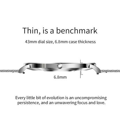 T8 1.3-inch Heart Rate/Blood Pressure/Blood Oxygen Monitoring Bluetooth Smart Watch, Color: Silver by buy2fix