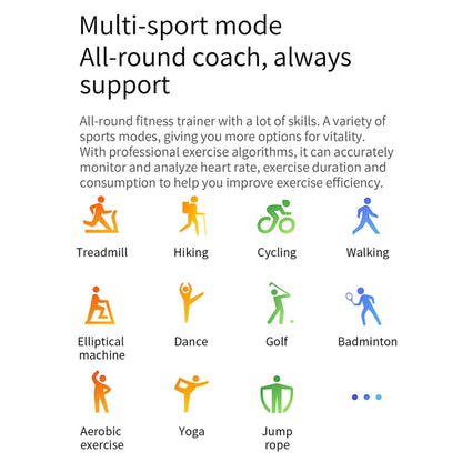 T8 1.3-inch Heart Rate/Blood Pressure/Blood Oxygen Monitoring Bluetooth Smart Watch, Color: Orange by buy2fix