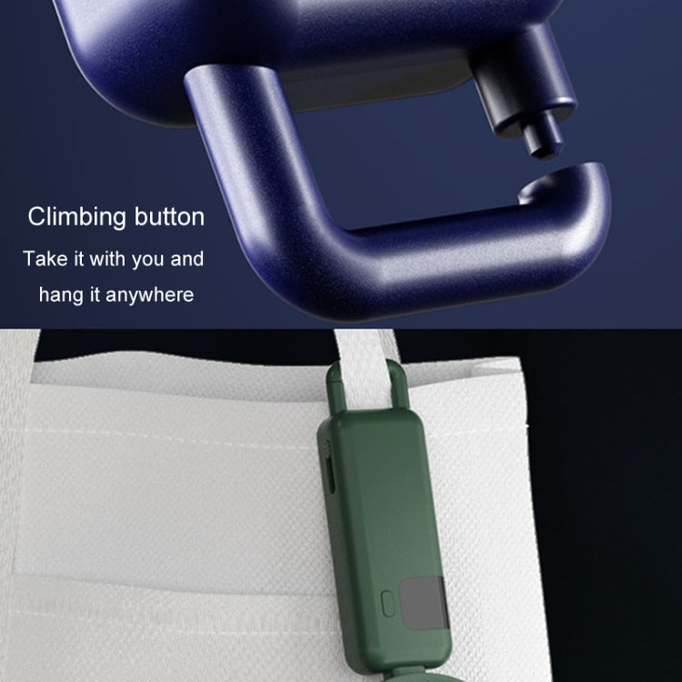 Portable Digital Display Hanging Neck Mute Small Fan USB Charging Handheld Foldable Fan(Blue) by buy2fix