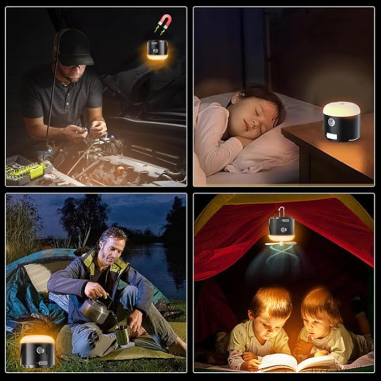 Outdoor Camping Tent Hanging Ambient Light Magnetic Spray Humidification Fan(White) by buy2fix