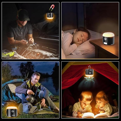 Outdoor Camping Tent Hanging Ambient Light Magnetic Spray Humidification Fan(White) by buy2fix