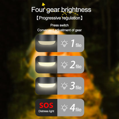 Outdoor Camping Tent Hanging Ambient Light Magnetic Spray Humidification Fan(White) by buy2fix