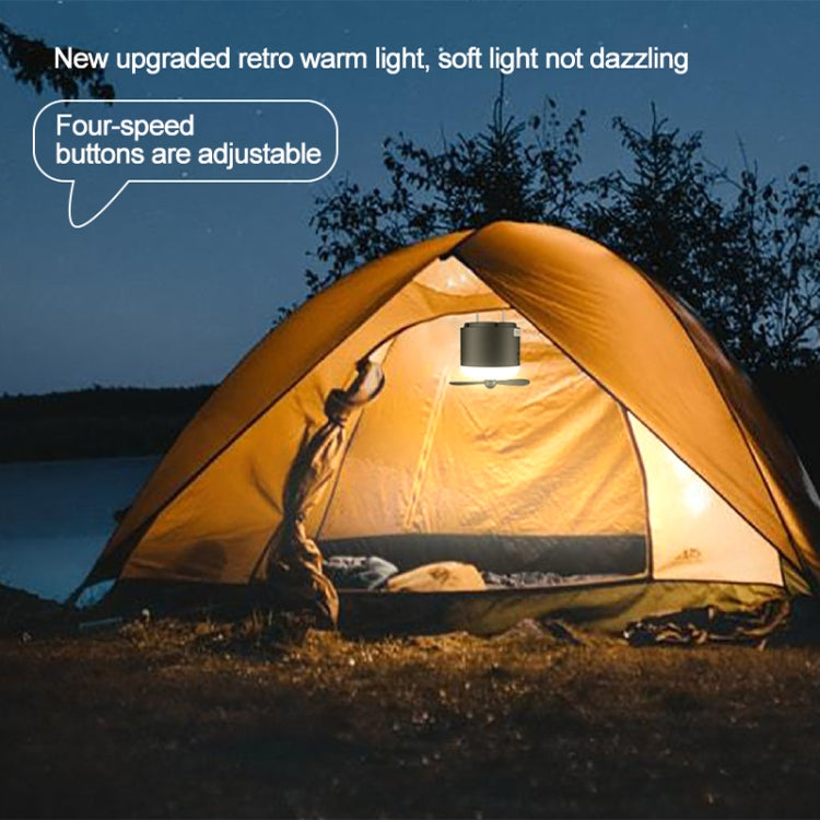 Outdoor Camping Tent Hanging Ambient Light Magnetic Spray Humidification Fan(White) by buy2fix