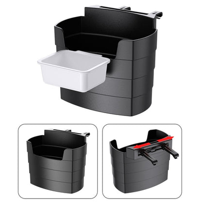 Car-Mounted French Fries Cup Holder Storage Box Multifunctional Trash Can, Model: SD-1019B With Seasoning Box by buy2fix