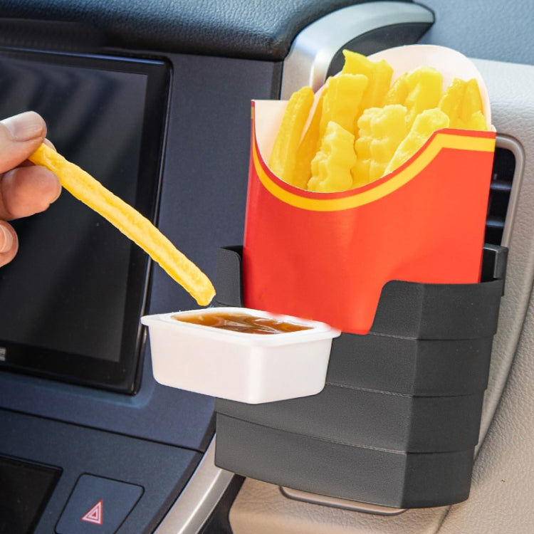 Car-Mounted French Fries Cup Holder Storage Box Multifunctional Trash Can, Model: SD-1019 by buy2fix