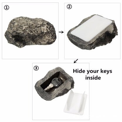 Simulated Stone Pine Nut Safe Key Box For Hiding Private Money, Shape: Stone by buy2fix