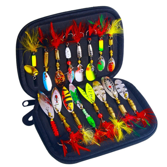 16pcs /Set HENGJIA SPB101 Spinning Dummy Bait Noise Metal Sequins Fishing Lure