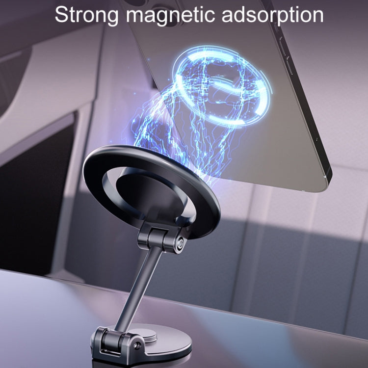 D33 Magnetic Folding Car Phone Holder Rotatable Dashboard Stick-On Navigation Stand by buy2fix