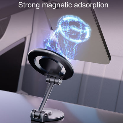 D33 Magnetic Folding Car Phone Holder Rotatable Dashboard Stick-On Navigation Stand by buy2fix