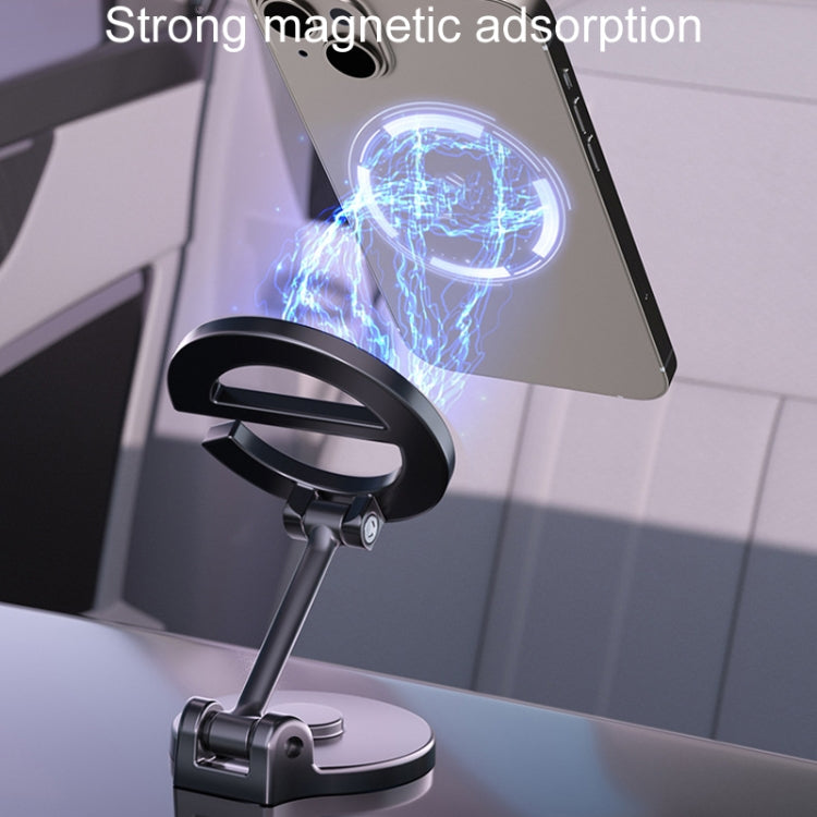 D38 Letter E Magnetic Folding Car Phone Holder Rotatable Dashboard Stick-On Navigation Stand by buy2fix